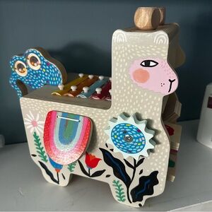 Wooden llama musical toy
